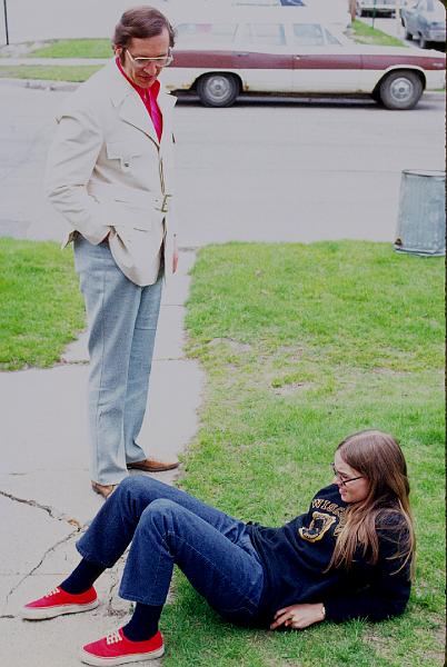 0200-Dr. Tremper, Judy at Valpo.jpg - Dr. Truemper and Judy.  Valparaiso Indiana.